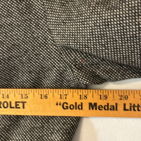 New Without Tags Herringbone Blazer Jacket Sz 4 Front Pockets Contrast Sleeves - Picture 12 of 13